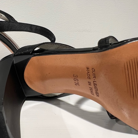 Giorgio Fabiani Black Leather Strappy Heels US 6 EU 36 1/2 made in Italy 🇮🇹 - Picture 9 of 9